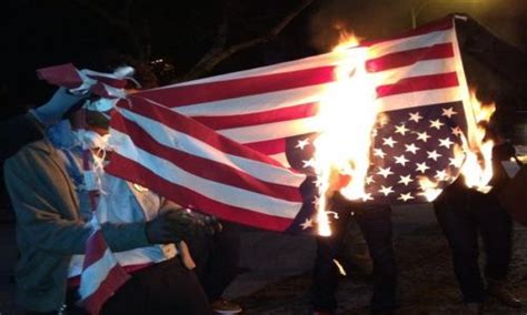 are the pictures of immagrants burning our flag fake